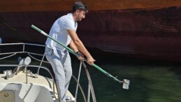 Büyükşehir’den denizi kirleten gemiye suçüstü