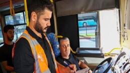 Büyükşehir’in toplu ulaşım araçlarındaki sıkı kontrolleri devam ediyor