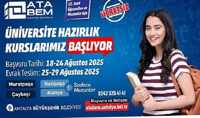 Büyükşehir’in YKS Hazırlık Kursu kayıtları başladı