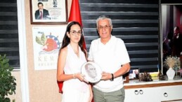 Derece yapan öğrenciden Lider Topaloğlu’na teşekkür ziyaret