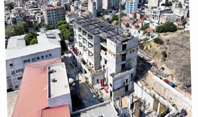 Eşrefpaşa Hastanesi inşaatı beşinci kata ulaştı
