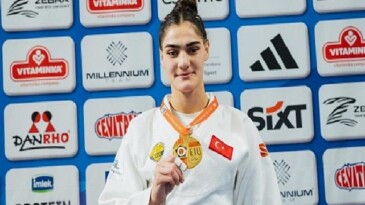 Judocumuz Sinem Oruç’tan Üsküp’te Altın Madalya