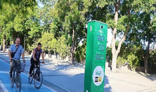 Konya Büyükşehir’in Yapay Zeka Takviyeli Bisiklet Sayaçları Devrede