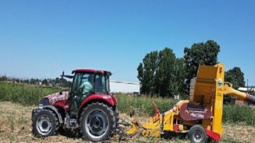Kuru Fasulye Hasat Makinesi İnegöl Tarlalarında Mesaiye Başladı