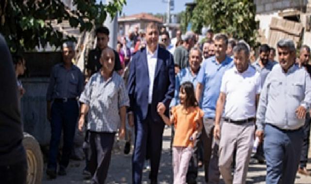 Lider Tugay yangında ziyan gören Köseler’i ziyaret etti