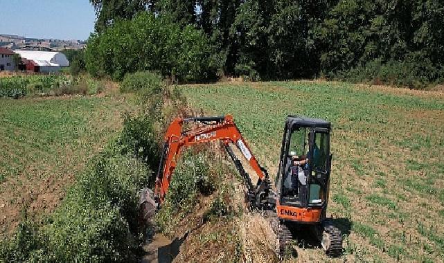 Sulama kanallarında hummalı paklık
