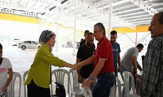 Tekirova pazar yerinde kuralar çekildi