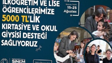 Üsküdar Belediyesi’nden öğrencilere 5 bin lira dayanak