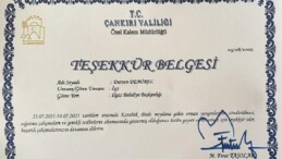 Yeşil Vatanın Bekçilerine Teşekkür Evrakları Takdim Edildi