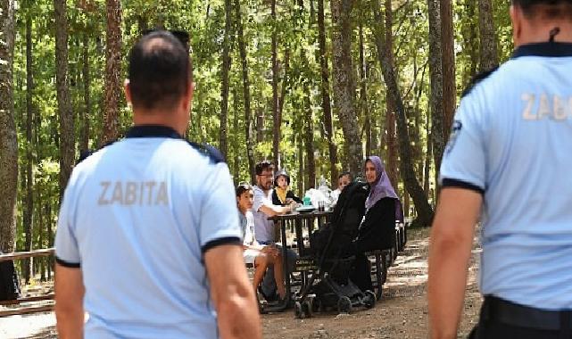 Zabıta grupları orman yangınlarını önlemek için kontrolde