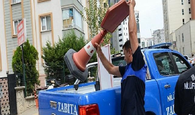 Altınşehir ve 23 Nisan’da kaldırım işgallerine karşı kapsamlı kontrol