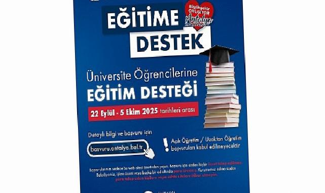 Antalya Büyükşehir’den üniversite öğrencilerine eğitim dayanağı