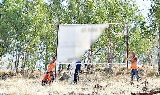 Belediye grupları kent estetiği ve güvenlik için alanda