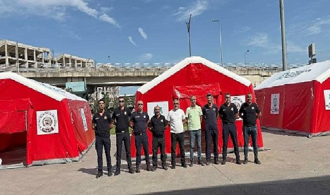 Bu çadırlar Büyükşehir itfaiyesini daha güçlü kılacak