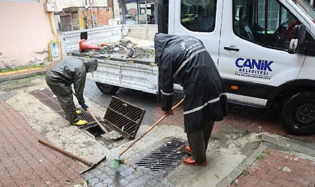 Canik Belediyesi’nden Sağanak Yağışa Karşı Faal Gayret