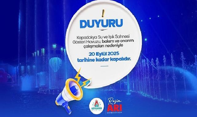 Kapadokya Şov Havuzu 10 Gün Bakıma Alındı