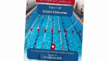Kapalı Yüzme Havuzunda Kış Devrinin Ekim Ayı Kayıtları Başlıyor