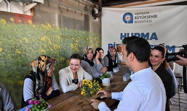 Lider Vekili Özdemir bitki üretim tesisini gezdi