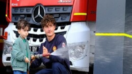 Lokomotifin miniklerinden itfaiye ziyareti