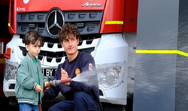 Lokomotifin miniklerinden itfaiye ziyareti