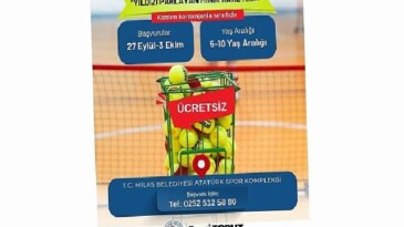 Milas Belediyesi’nden Minik Sportmenler İçin Tenis Kursu