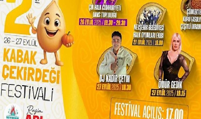 Nevşehir Belediyesi Klasik Kabak Çekirdeği Şenliği Başlıyor