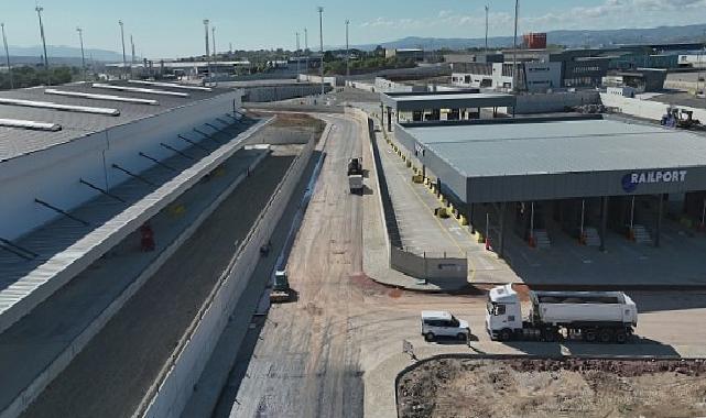 Railport’un etraf yolları asfaltlanıyor