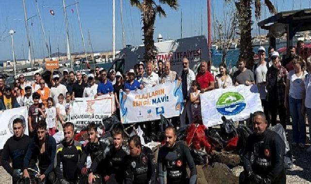 Urla’da kıyı ve deniz paklığı yapıldı