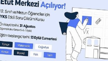 Üsküdar Belediyesi “Sabiha Gürayman Etüt Merkezi” Açılıyor