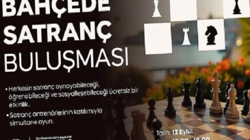 Üsküdar’da “Bahçede Satranç Buluşması” Gerçekleşecek