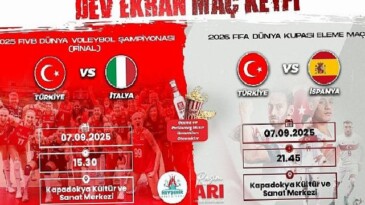Voleybol ve Futbolda İkili Heyecan Dev Ekranda