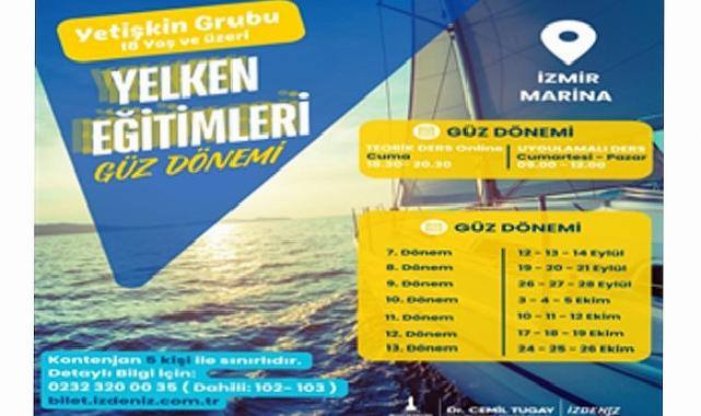 Yetişkin kümesi yelken eğitimleri İzmir Marina’da devam ediyor