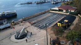 1 Mart Vapur İskelesi Otoparkı yüzde 85 tamam