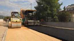 5 Sokakta Asfalt Kaplama Çalışması Yapılıyor