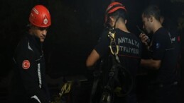 Antalya İtfaiyesi’nden nefes kesen kurtarma operasyonuna takviye