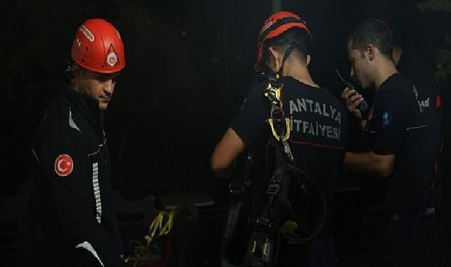 Antalya İtfaiyesi’nden nefes kesen kurtarma operasyonuna takviye