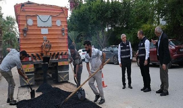 ASAT Genel Müdürü Cengiz Gülebay Konyaaltı’ndaki çalışmaları inceledi