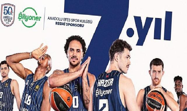 Bilyoner, Anadolu Efes Spor Kulübü’nün 50. Yılında da Resmi Sponsoru Oldu