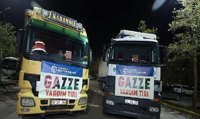 Büyükşehir’in birinci yardım tırları Gazze’ye yola çıktı
