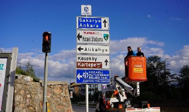 Kocaeli Stadı’nın yeni isim tabelaları monte edildi