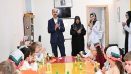 Lider Altay Filistin Hassaslığı İle Dikkat Çeken Minik Öğrencileri Ziyaret Etti