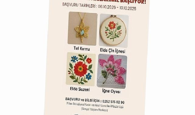 Milas Belediyesi’nin kursları için kayıtlar başlıyor