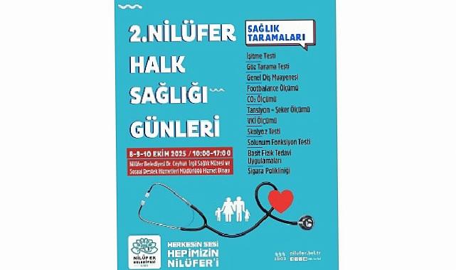 Nilüfer’de “Halk Sıhhati Günleri” başlıyor