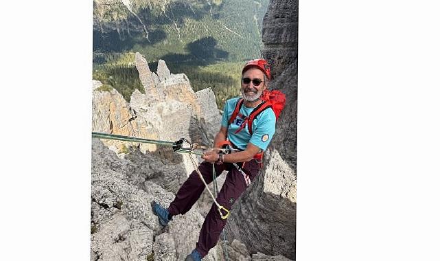 TEGV eğitim gönüllüsü M. Sacit Fazilet, Dolomoti Dağlarına tırmanışıyla 350 çocuğun eğitimine takviye oldu