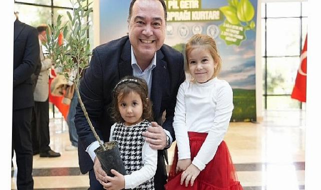 Büyükşehir’den Örnek Etraf Projesi: Atık Pil Getirene Zeytin Fidanı