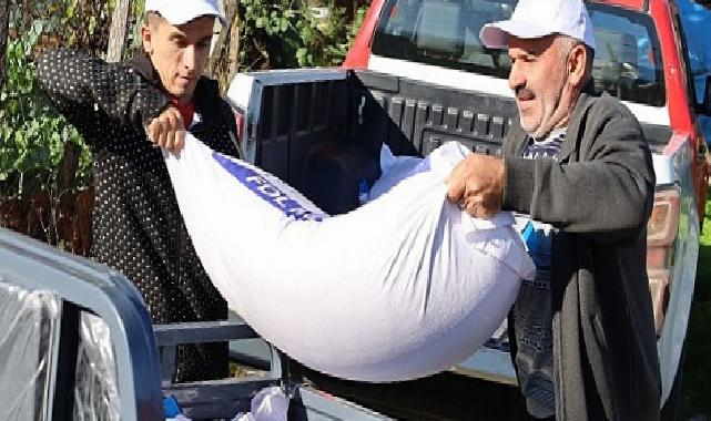 Büyükşehir’den yangın mağduru üreticilere takviye