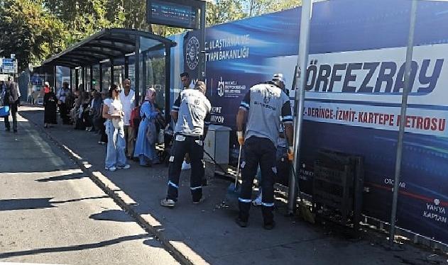 Büyükşehir’le duraklar pak ve bakımlı