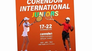 Corendon Tennis Club Kemer, kasım ayı boyunca ulusal ve milletlerarası turnuvalara konut sahipliği yapıyor