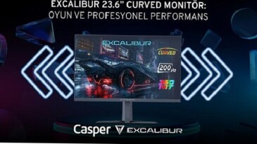 Excalibur 23.6″ Curved Monitör’den 200 Hz ve 1 ms reaksiyon müddetiyle kesintisiz oyun tecrübesi