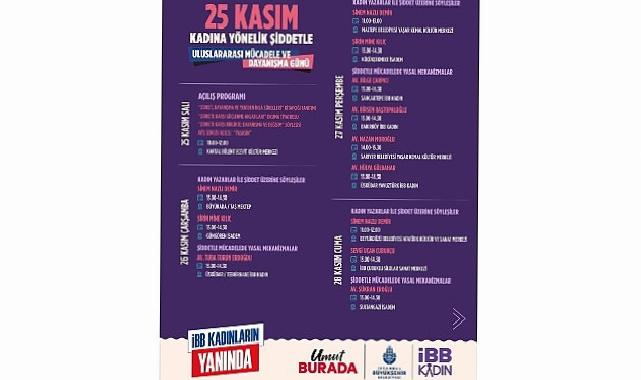 İBB’den 25 Kasım İçin 242 Aktiflik: “Kadınların Yanındayız”